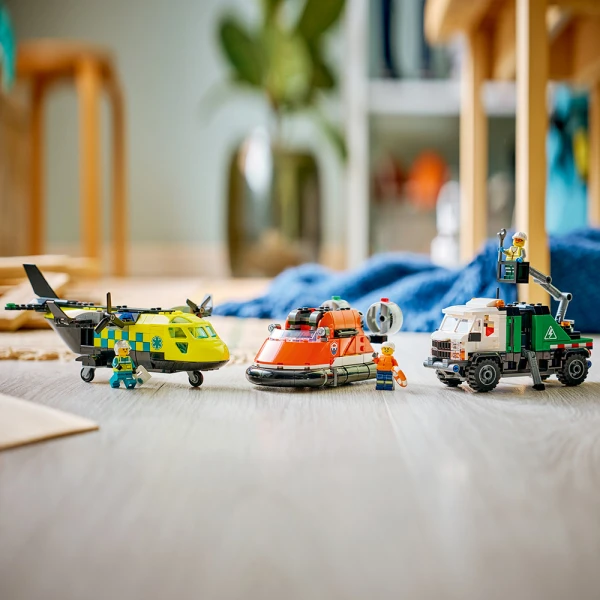 LEGO® CITY ΣΥΛΛΟΓΗ ΜΕ ΑΕΡΟΠΛΑΝΟ, ΦΟΡΤΗΓΟ ΕΞΥΠΗΡΕΤΗΣΗΣ & ΧΟΒΕΡΚΡΑΦΤ