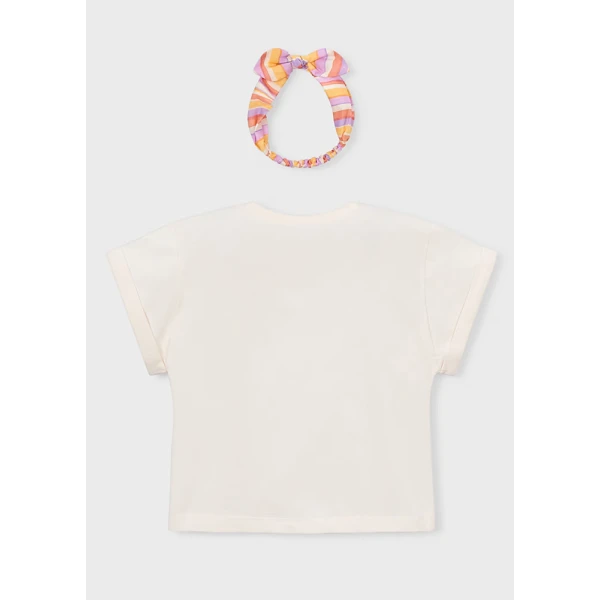 MAYORAL BLOUSE SHORT SLEEVES BEIGE 