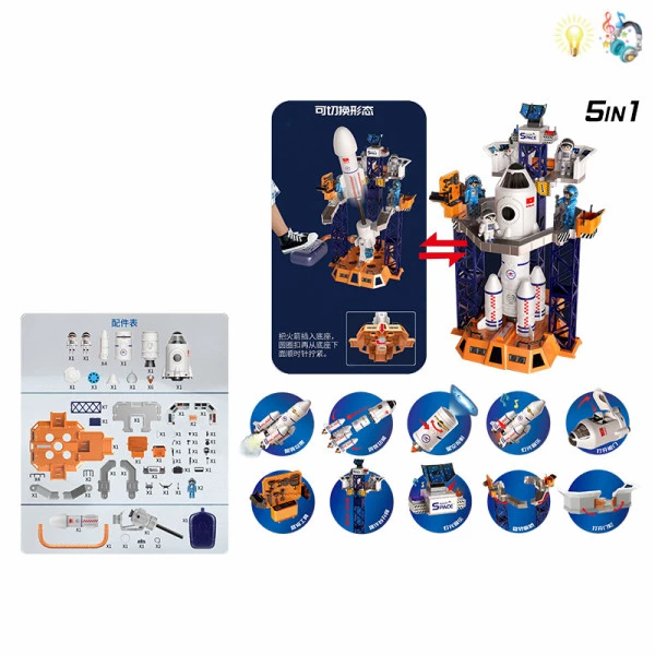 EXPLORING SPACE STATION WITH LIGHT & SOUND LAUNCH FUNCTION