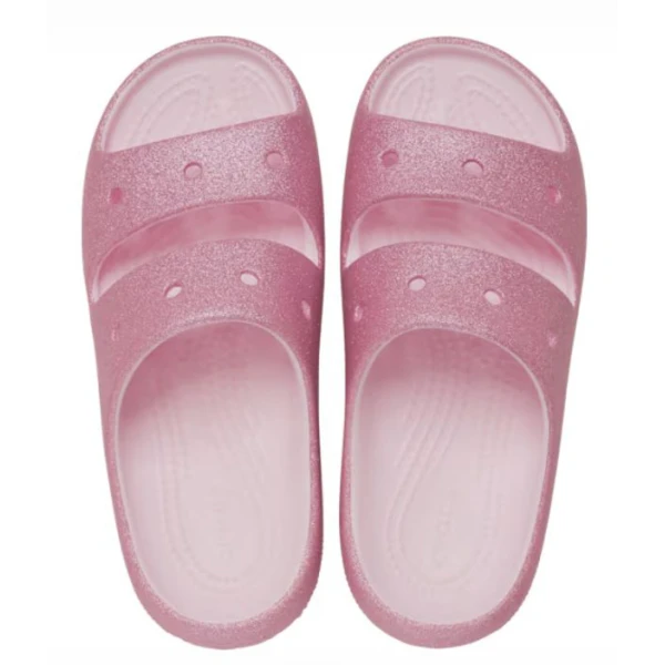 CROCS CLASSIC GLITTER SANDAL V2 K PINK MILK