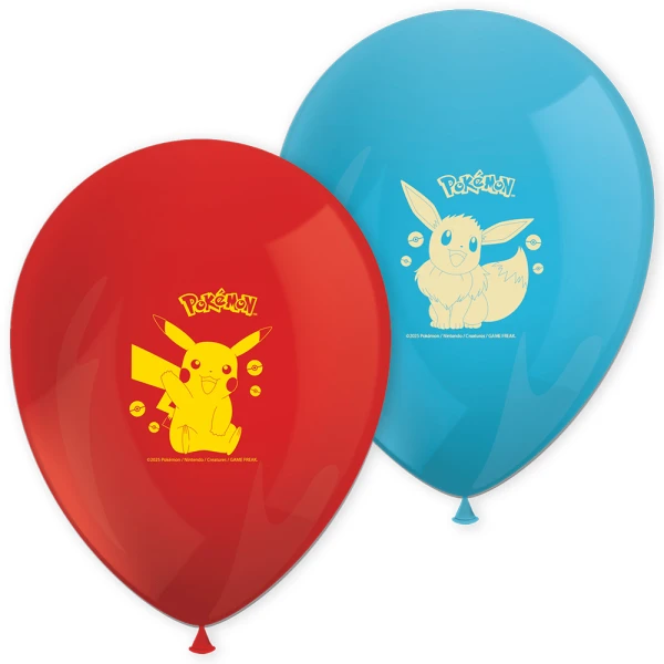 ΜΠΑΛΟΝΙΑ LATEX ΤΥΠΩΜΕΝΑ POKEMON 8 τεμ.