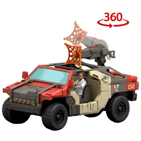 JURASSIC WORLD REBIRTH LAUNCH \'N BATTLE VEHICLE SET