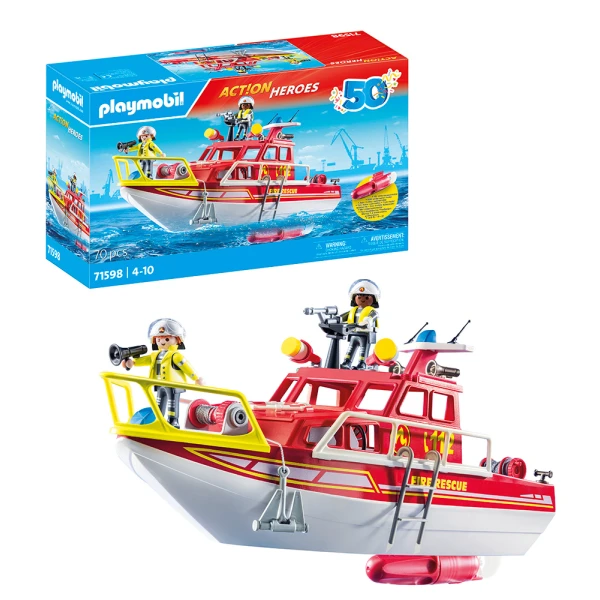 PLAYMOBIL ΠΥΡΟΣΒΕΣΤΙΚΟ ΣΚΑΦΟΣ ΔΙΑΣΩΣΗΣ 