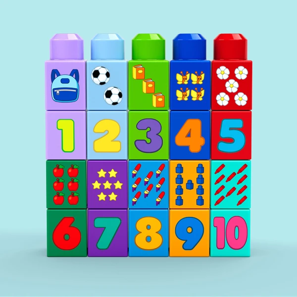 MEGA BLOKS BUILT & COUNT BUS 45pcs