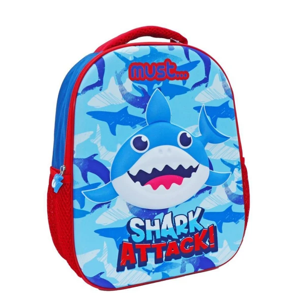 MUST ΤΣΑΝΤΑ ΠΛΑΤΗΣ ΝΗΠΙΟΥ 26Χ10Χ32 εκ.1 ΘΗΚΗ 3D EVA SHARK ATTACK