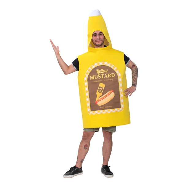 ADULTS CARNIVAL COSTUME MUSTARD