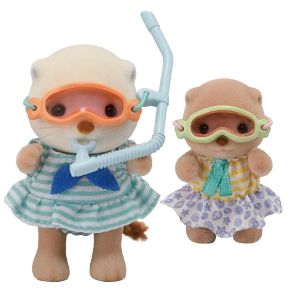 THE SYLVANIAN FAMILIES ΣΕΤ ΠΑΙΧΝΙΔΙΟΥ SEA OTTER SISTERS-SPLASHY SNORKEL