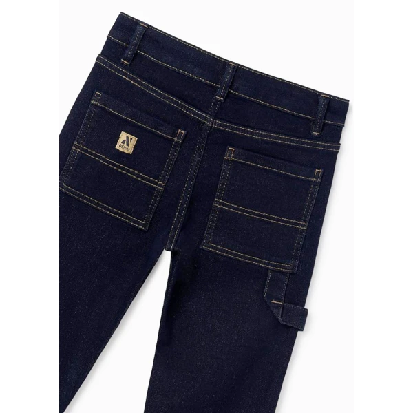 MAYORAL TROUSERS SOFT DENIM WORKER BLUE DARK