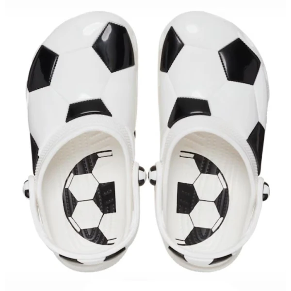 CROCS CLASSIC SOCCER BALL CLOG K WHITE/BLACK