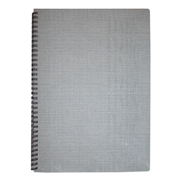 SPIRAL NOTEBOOK A4 3 TOPICS 90 SHEETS LINEN - 5 COLOURS