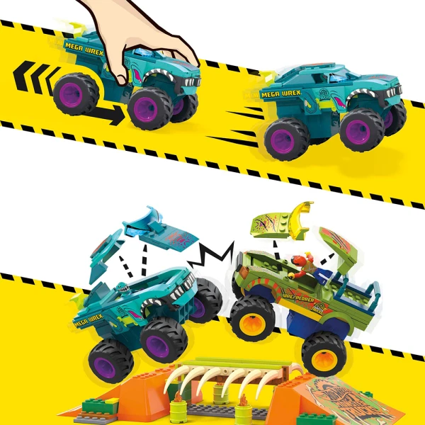 MEGA HOT WHEELS SMASH N CRASH WREX BONEYARD 332 τεμ.
