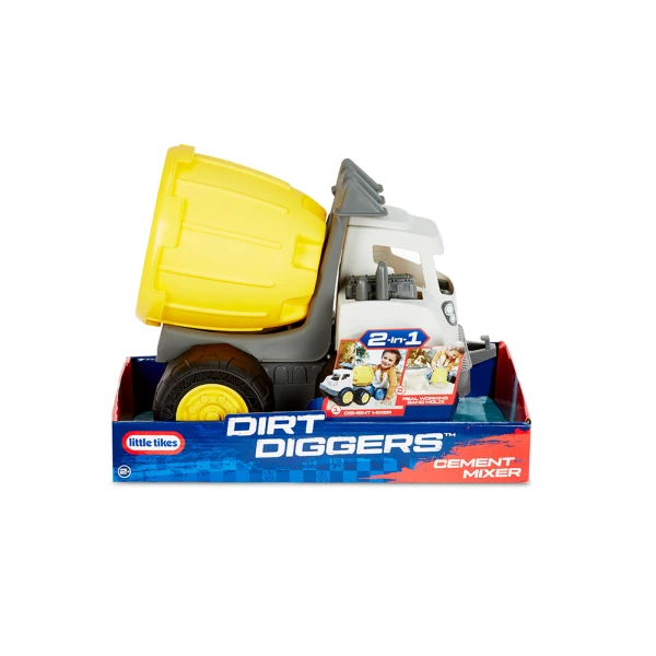LITTLE TIKES DIRT DIGGERS VEHICLE 2 IN 1 CEMENT MIXER