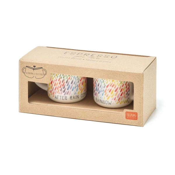 LEGAMI SET OF 2 ESPRESSO CUPS - AFTER RAIN