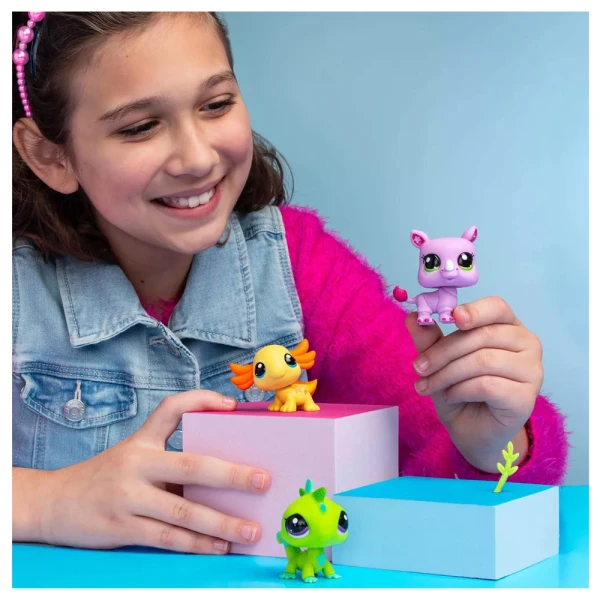 LITTLEST PETSHOP FIGURES 3 pcs. IN TUBE W1 - WILD VIBES