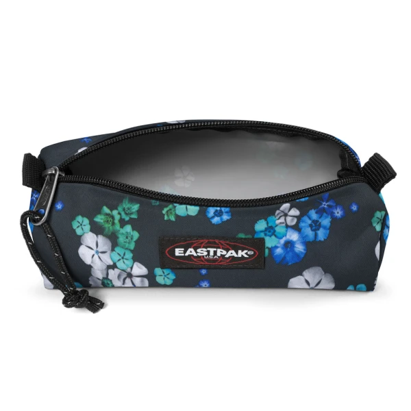 EASTPAK BENCHMARK SINGLE PENCIL CASE FLORAL BLOOM BLACK