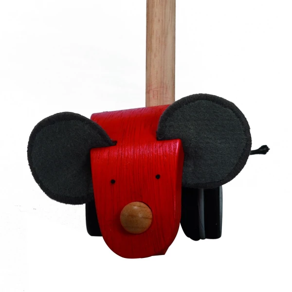 WOODEN GAME PLAN TOYS - PUSH-ALONG MOUSE