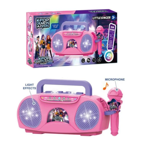 DEMON HUNTERS KARAOKE SET WITH MICROPHONE AND LIGHT