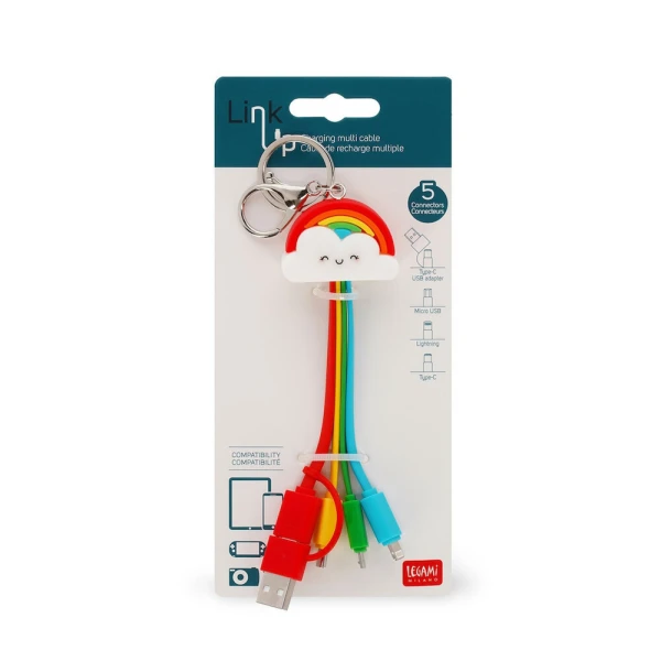 LEGAMI MULTIPLE CHARGING CABLE LINK UP - RAINBOW