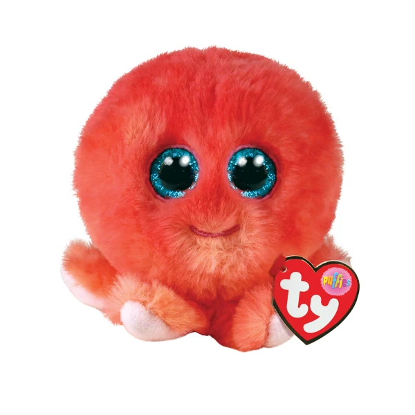 TY BEANIE BOOS PLUSH BEANIE BALLS OCTOPUS CORAL