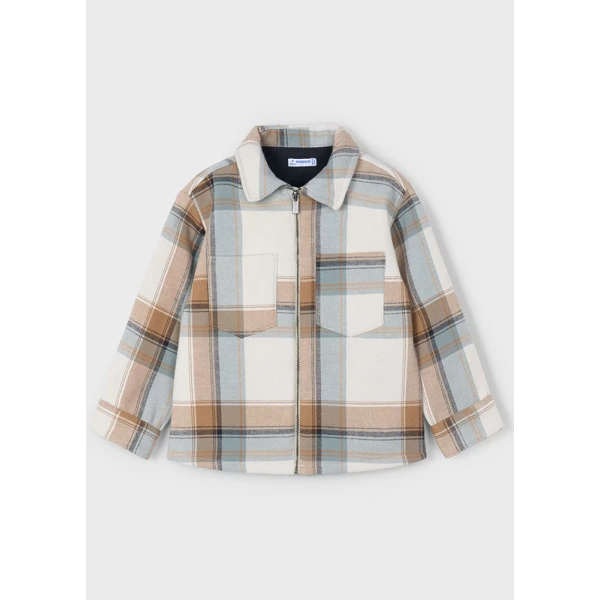 MAYORAL JACKET PLAID LIGHT BROWN