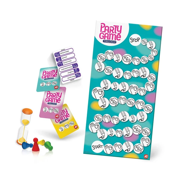 AS GAMES BOARD GAME PARTY GAME TRILOGY FOR AGES 8+ AND 3-16 PLAYERS