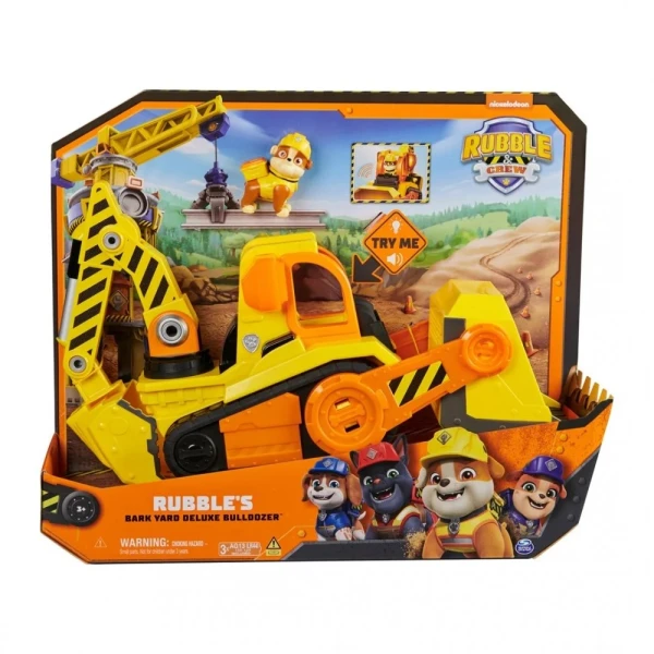 PAW PATROL RUBBLE & CREW DELUXE BULLDOZER RUBBLE