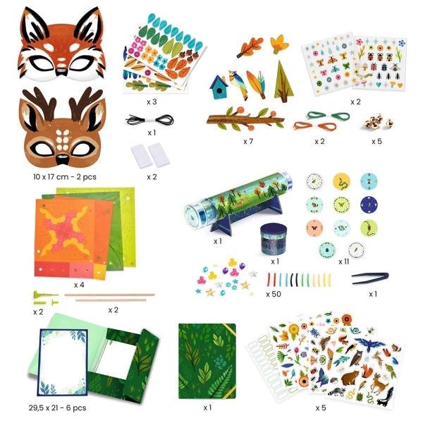 DJECO SET DIY 5 DIFFERENT CONSTRUCTIONS NATURE