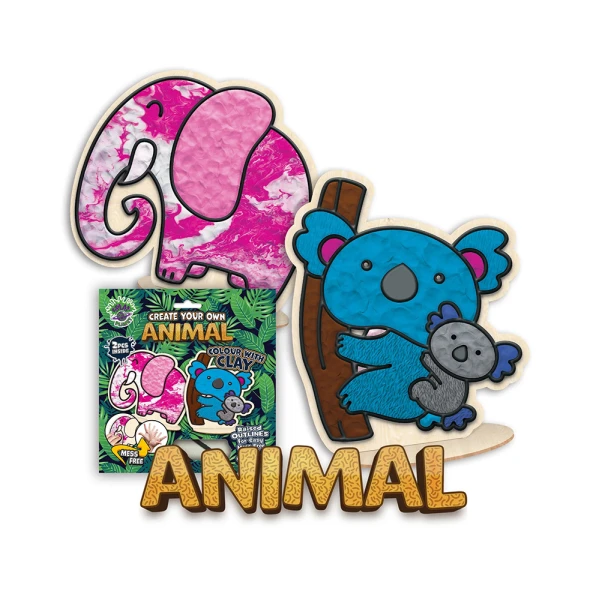 SPLAT PLANET MESS-FREE ΣΕΤ ΖΩΓΡΑΦΙΚΗΣ ΜΕ ΠΗΛΟ ANIMALS