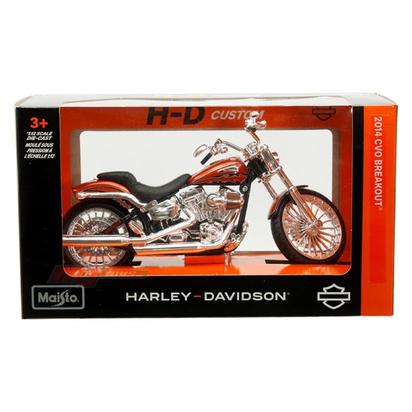 MAISTO 1:12 H-D MOTORCYCLES 2014 CVO BREAKOUT MET ORANGE
