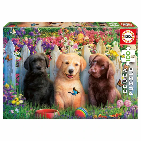 EDUCA PUZZLE 100 pcs - POSING PUPPIES
