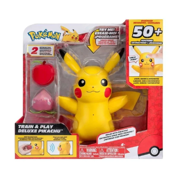 POKEMON ΗΛΕΚΤΡΟΝΙΚΗ ΦΙΓΟΥΡΑ DELUXE 11 cm TRAIN AND PLAY PIKACHU
