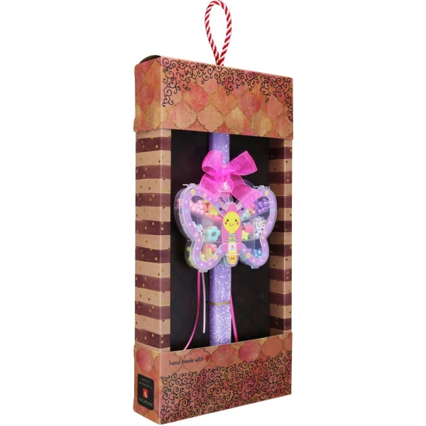 SYNCHRONIA HANDMADE CANDLE 30 cm DIY JEWELRY SET - BUTTERFLY