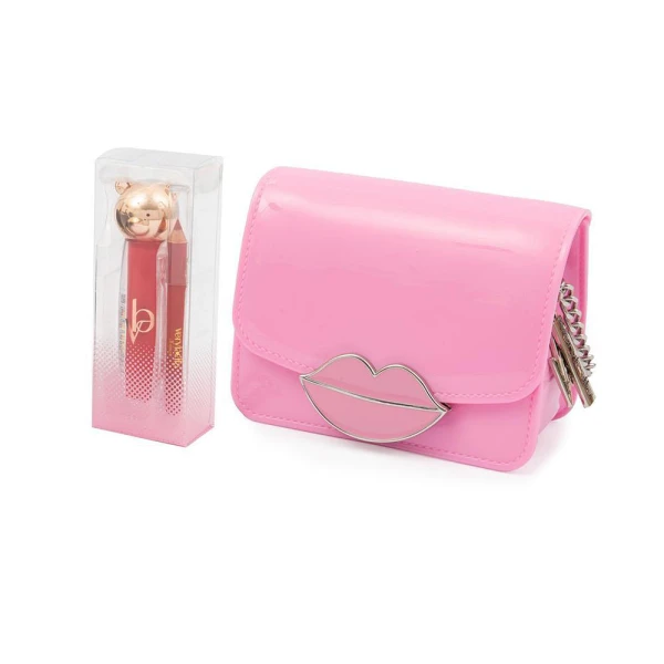 VERY BELLA MINI BAG WITH LIP GLOSS AND PENCIL - 2 COLOURS