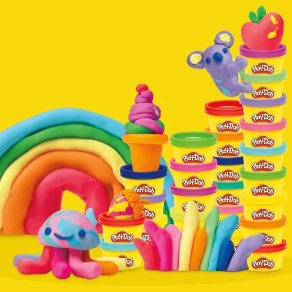 PLAY-DOH ΣΕΤ SUPER RAINBOW FAVORS 50 PACK
