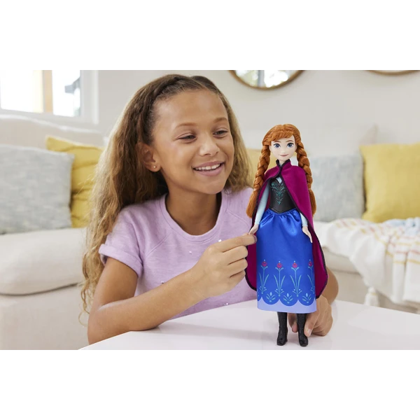 DISNEY PRINCESS ΒΑΣΙΚΗ ΚΟΥΚΛΑ ANNA ΜΠΛΕ ΦΟΡΕΜΑ