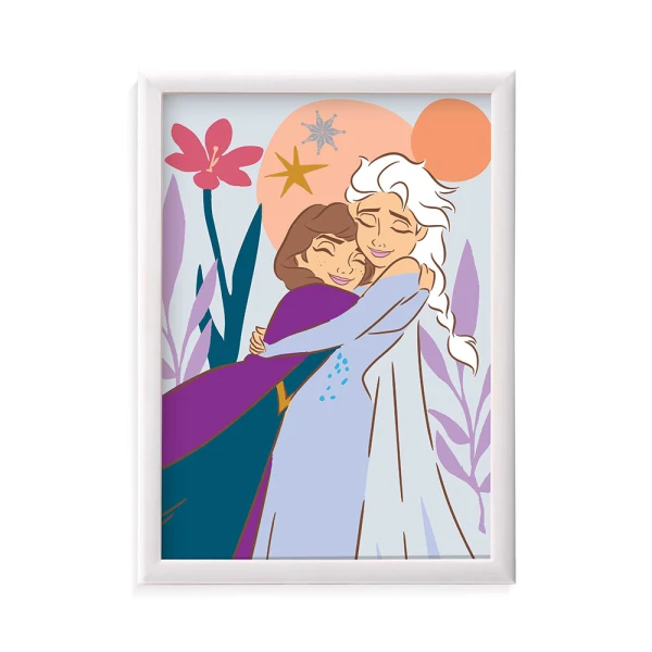 HAPPIHOBBI PAINT & FRAME BY NUMBERS DISNEY FROZEN FOR 6+ YEARS