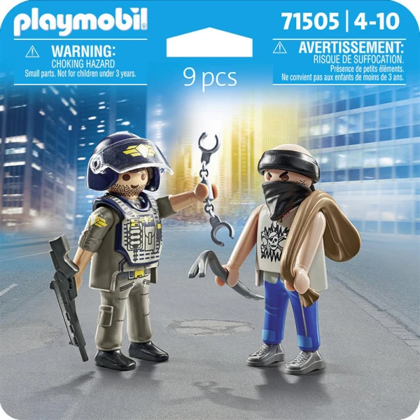 PLAYMOBIL CITY ACTION DUOPACK ΚΛΕΦΤΗΣ ΚΑΙ ΑΣΤΥΝΟΜΟΣ