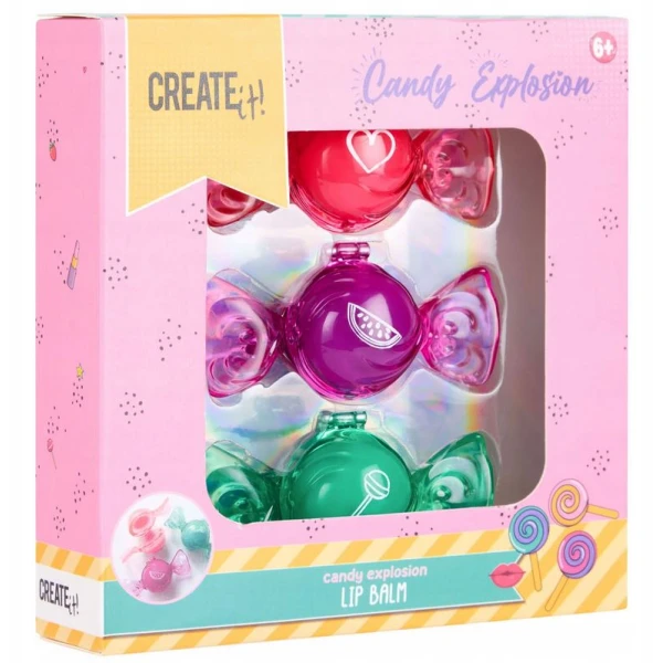 CREATE IT! CANDY ΠΑΙΔΙΚΟ LIP BALM TOFFEE ΣΕΤ 3 τεμ.