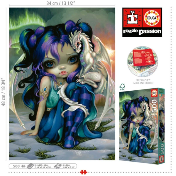 EDUCA PUZZLE 500 pcs FROST DRAGONLING