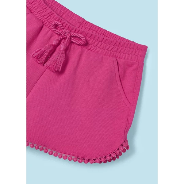 MAYORAL SHORT PANTS BASIC SWEATSHIRT FUCHSIA