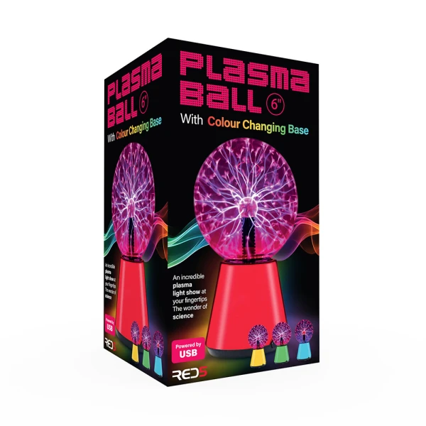 RED5 ΦΩΤΙΣΤΙΚΟ ΕΝΑΛΛΑΓΗΣ ΧΡΩΜΑΤΟΣ PLASMA BALL USB 15 εκ.