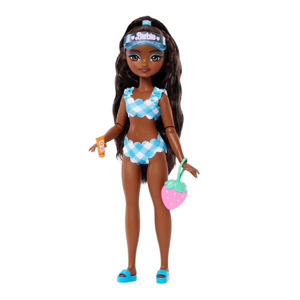BARBIE DREAM BESTIES IMPULSE DOLL WITH CHECKERED LIGHT BLUE SWIMSUIT