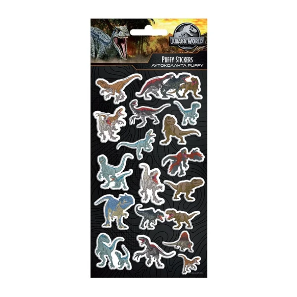 PUFFY STICKERS 10X22 cm - JURASSIC