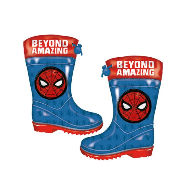 ΠΑΙΔΙΚΕΣ ΜΠΟΤΕΣ ΒΡΟΧΗΣ SPIDERMAN AMAZING PVC/TEXTILE ΜΠΛΕ