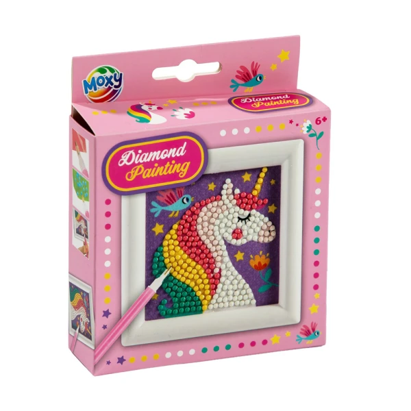 DIAMOND PAINTING WITH FRAME 9.5X9.5 cm - 3 DESIGNS
