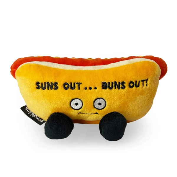 PUNCHKINS PLUSH HOT DOG SUNS OUT...BUNS OUT