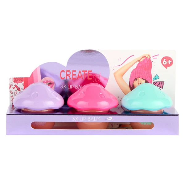 CREATE IT! ΣΕΤ 3 τεμ. LIP BALM ΜΑΝΙΤΑΡΙ