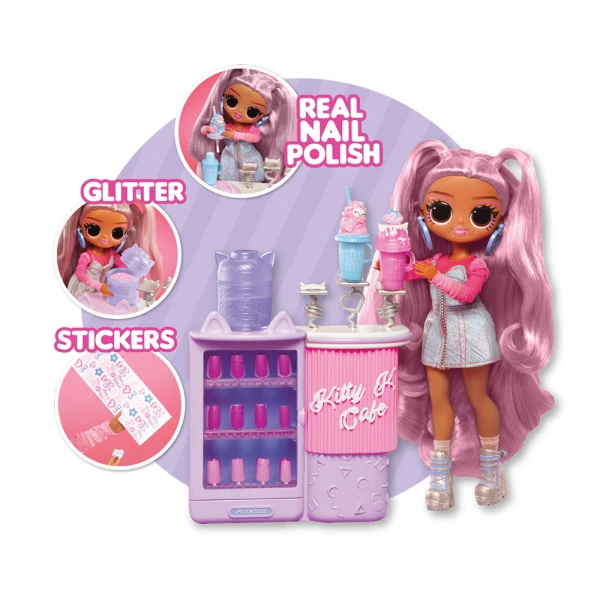 L.O.L. SURPRISE OMG STUDIO ΝΥΧΙΩΝ SWEET NAILS™ ΚΟΥΚΛΑ KITTY K CAFÉ