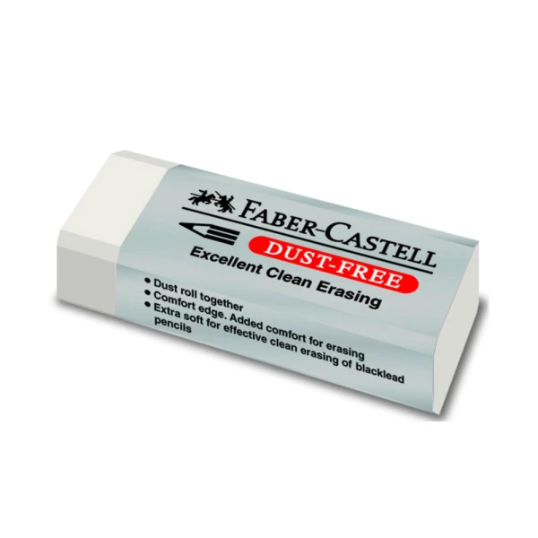 FABER-CASTELL ERASER DUST FREE WHITE