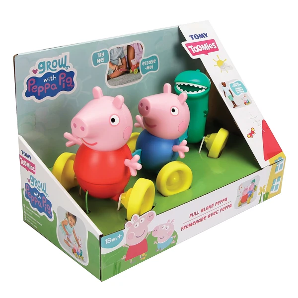 TOMY TOOMIES ΒΡΕΦΙΚΟ ΠΑΙΧΝΙΔΙ ΣΥΡΟΜΕΝΟ ΟΙΚΟΓΕΝΕΙΑ PEPPA PIG ΓΙΑ 18+ ΜΗΝΩΝ